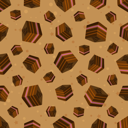 Square candy seamless pattern backgroundのイラスト素材