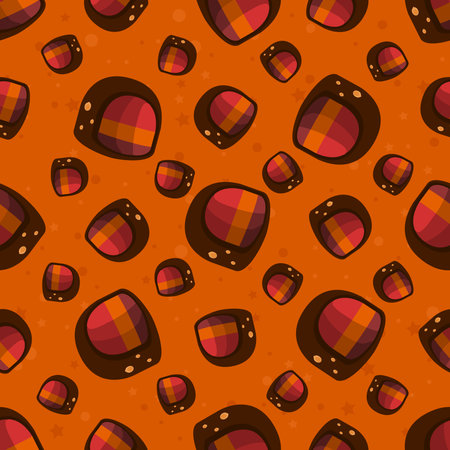 Delicious candy seamless pattern backgroundのイラスト素材
