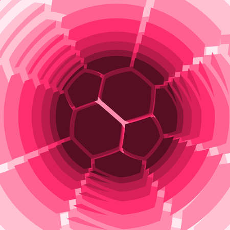 Soccer ball Qatar symbol silhouetteのイラスト素材