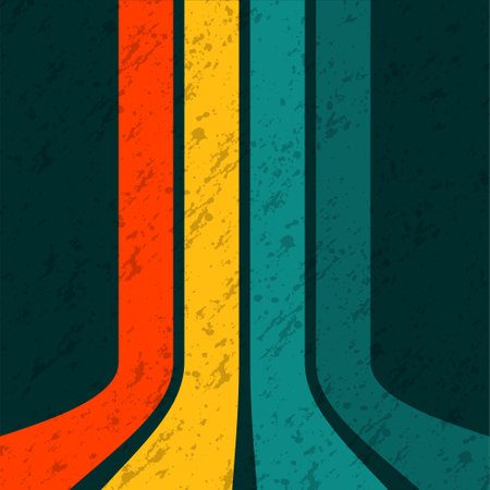 Retro background with colour linesのイラスト素材