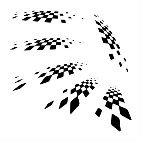 Sport flags lines silhouettes isometricのイラスト素材