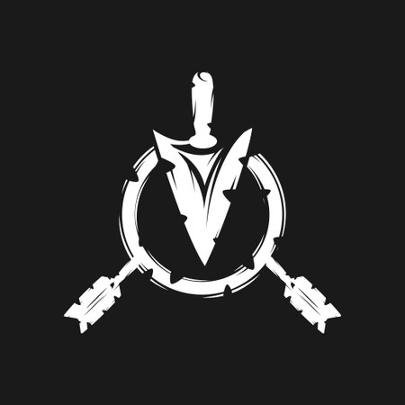 Sagittarius arrowhead symbolのイラスト素材