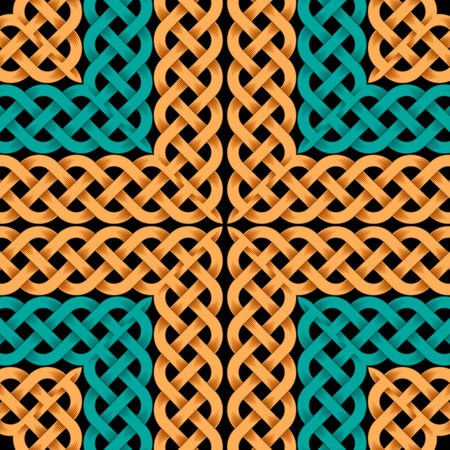 Celtic seamless lines wallpaperのイラスト素材