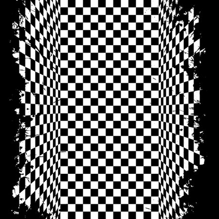 Black and white squares grungeのイラスト素材