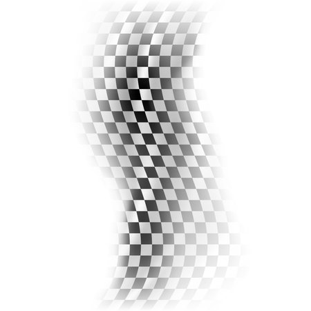 Checkered flag textile wrap white meshのイラスト素材