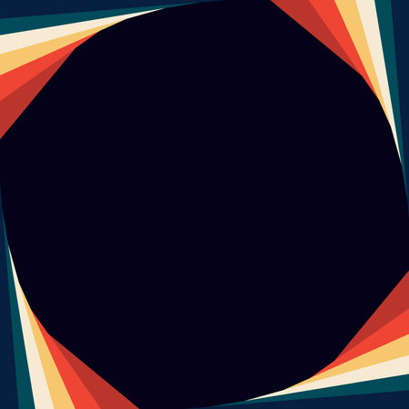 Abstract lines different colors and forms circleのイラスト素材