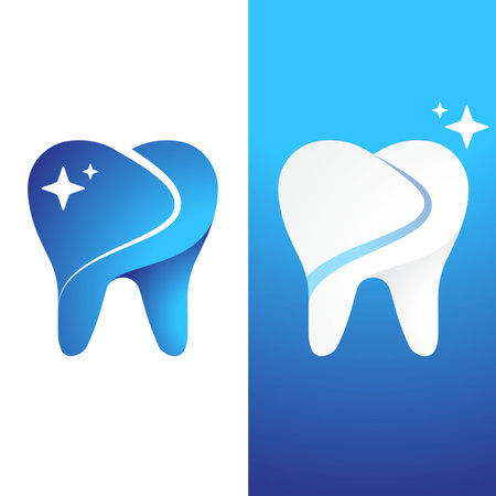 Abstract tooth care symbolsのイラスト素材