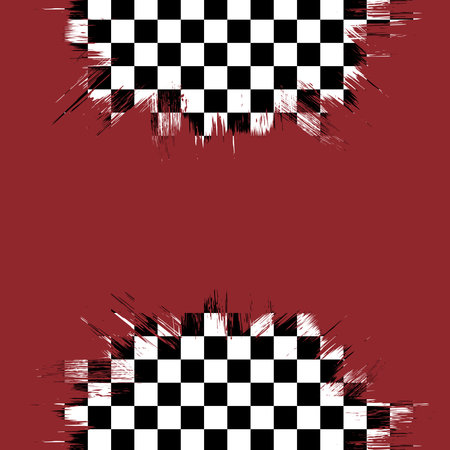 Checkered flag grunge blue pattern