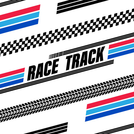 Sport flags lines silhouettesのイラスト素材