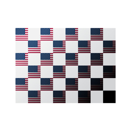United States flag checkeredのイラスト素材