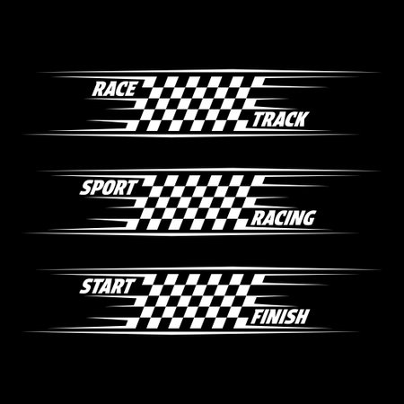 Text colorful sport decals setのイラスト素材