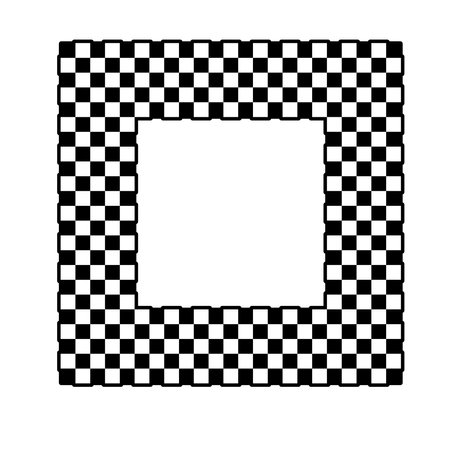 Racing flag design square frameのイラスト素材
