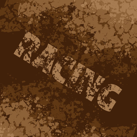 Cracks brown ground textのイラスト素材