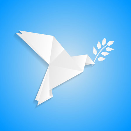 Peace bird backgroundのイラスト素材