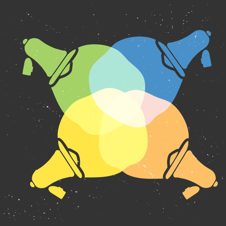 Mouthpiece colour speech backgroundのイラスト素材