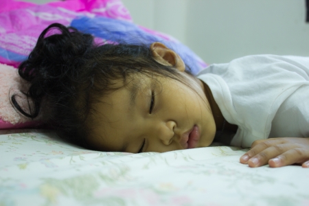 kid when sleepingの写真素材