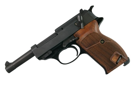 An Isolated Vintage World War II Pistolの写真素材