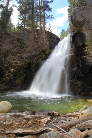 Roaring Waterfallの写真素材