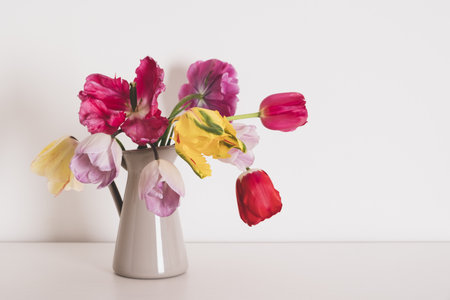 Bouquet of tulips.の写真素材