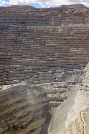 Open copper mineの写真素材