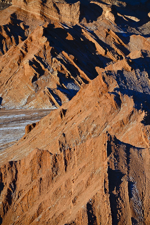 Moon valley in Atacama desertの写真素材