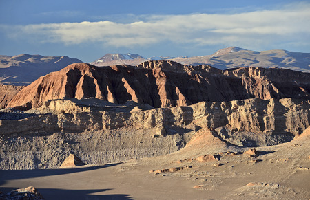 Moon valley in Atacama desertの写真素材