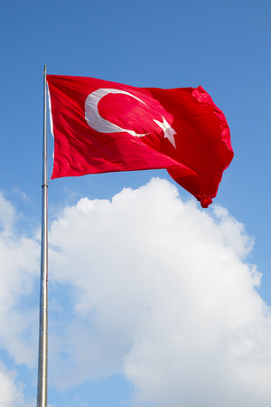 National Flag of Turkeyの写真素材