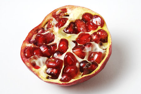 pomegranate cracked open