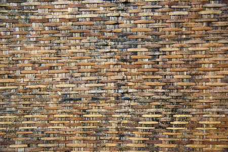 Old bamboo weave.の写真素材