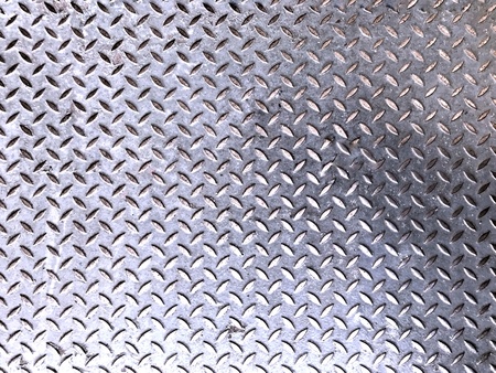 Metal floor with embossed patern.の素材