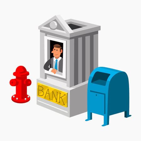 Bank Finance, Banking loans and Business, creditのイラスト素材