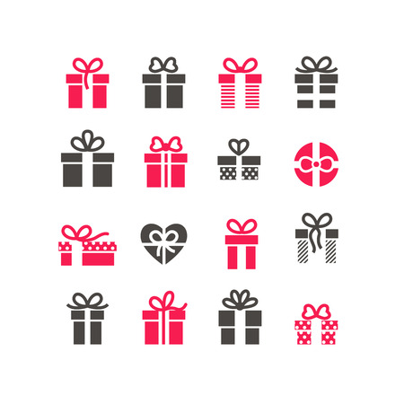 Gift Icons,Web icons for Christmas and New Yearのイラスト素材