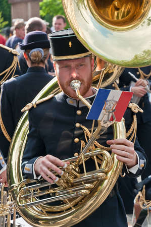 French participants of International festival of military orchestras "Sevastopol military tattoo",June 10th 2011,Sevastopol,Ukraineのeditorial素材