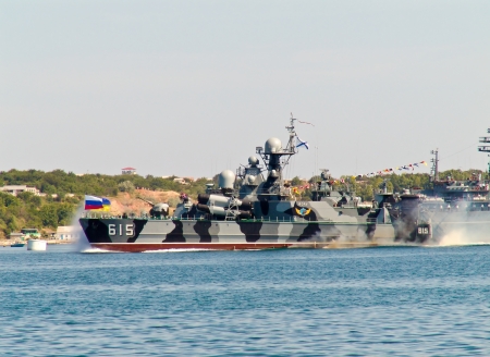 The Bora-class hoverborne guided missile corvette of the Russian Navyのeditorial素材