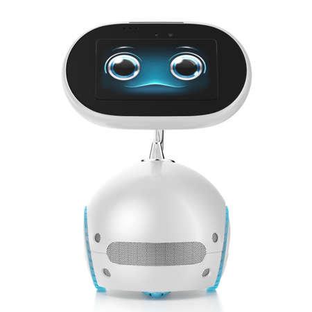 Robot cleaner. Touch screen, autonomous operation. 3d illustration.の写真素材