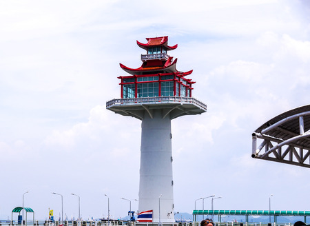 Lighthouse in Sichang islandのeditorial素材