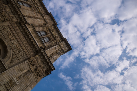 Some of Dolmabahce palace with blue skyのeditorial素材