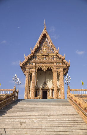 NAKHONRATCHASIMA, THAILAND - JAN 1: Thai buddhist temple in Nakhon Ratchasima, Thailand on Jan 1, 2016.のeditorial素材