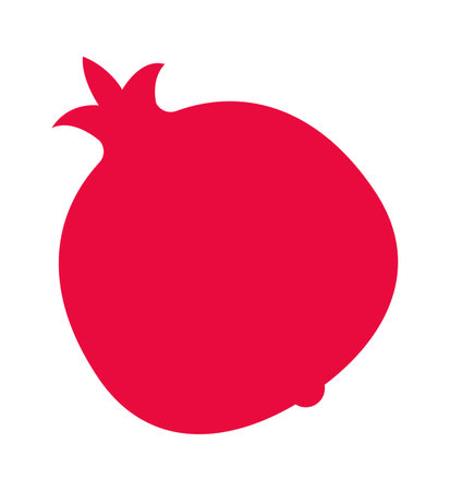 Pomegranate fruit iconのイラスト素材