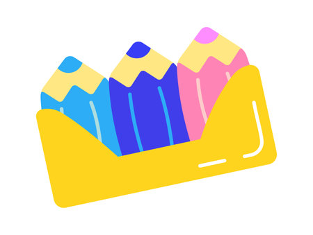 Set of pencils. Back to Schoolのイラスト素材