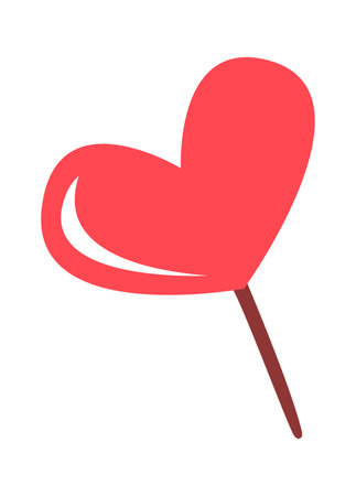 Heart on a stickのイラスト素材