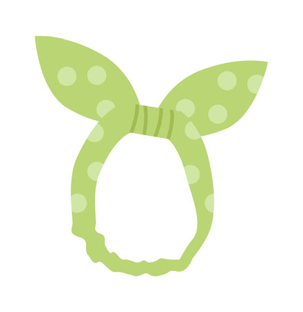 Green baby headbandのイラスト素材
