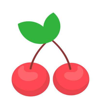 Cherry berries iconのイラスト素材