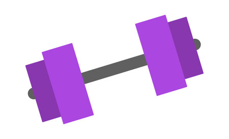 Dumbbell fitness iconのイラスト素材