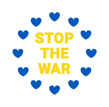 Stop the War Ukraineのイラスト素材