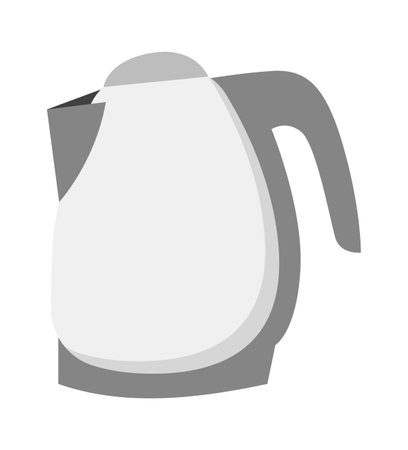 Electric kettle flat icon Household applianceのイラスト素材
