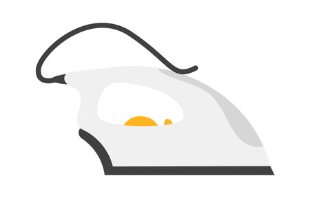 Stainless iron flat icon Household applianceのイラスト素材