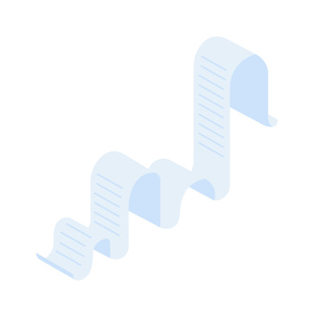 Payment bill flat icon Banking receipt Financeのイラスト素材