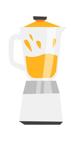 Electric blender for cooking flat icon Household applianceのイラスト素材
