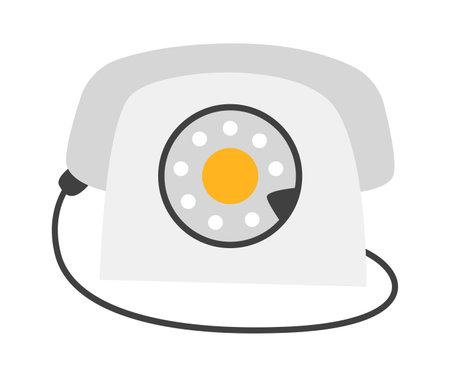Telephone flat icon Household appliance Device for callingのイラスト素材